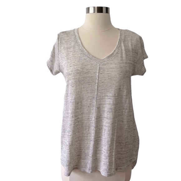Tahari Tops - NWT Tahari Linen Tee Grey in Color Size Small